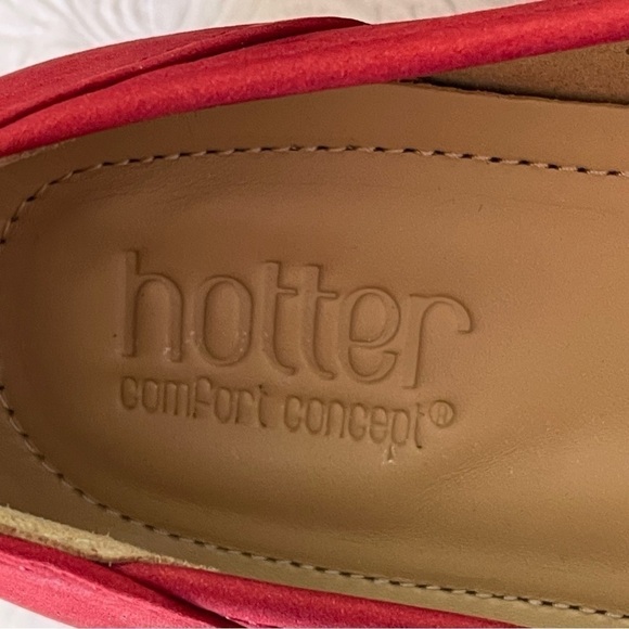 Hotter Comfort Concepts Livvy Red Leather Walking Shoe - Picture 12 of 13